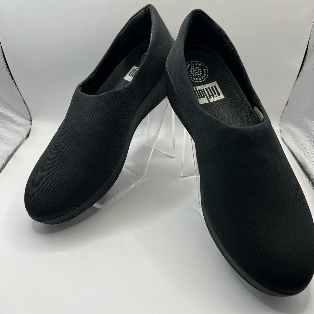 Fitflop Black Slip-On Casual Flats